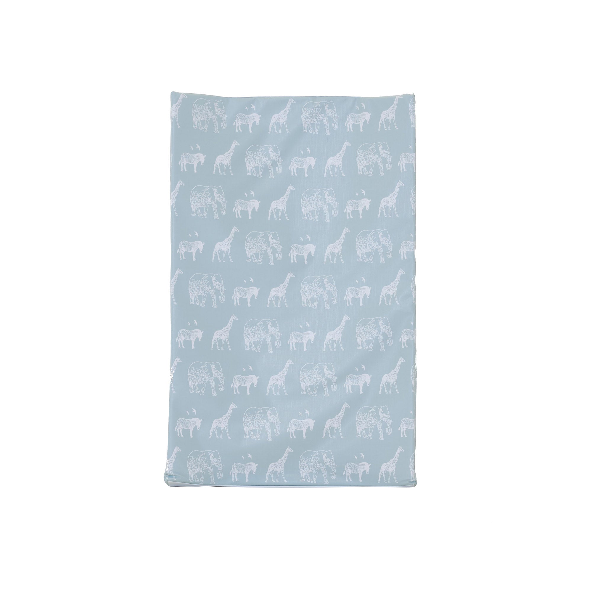 Sunnybabies Safari Grey Baby Changing Mat – Wedge Shape, Waterproof & Personalisable (690x440mm)
