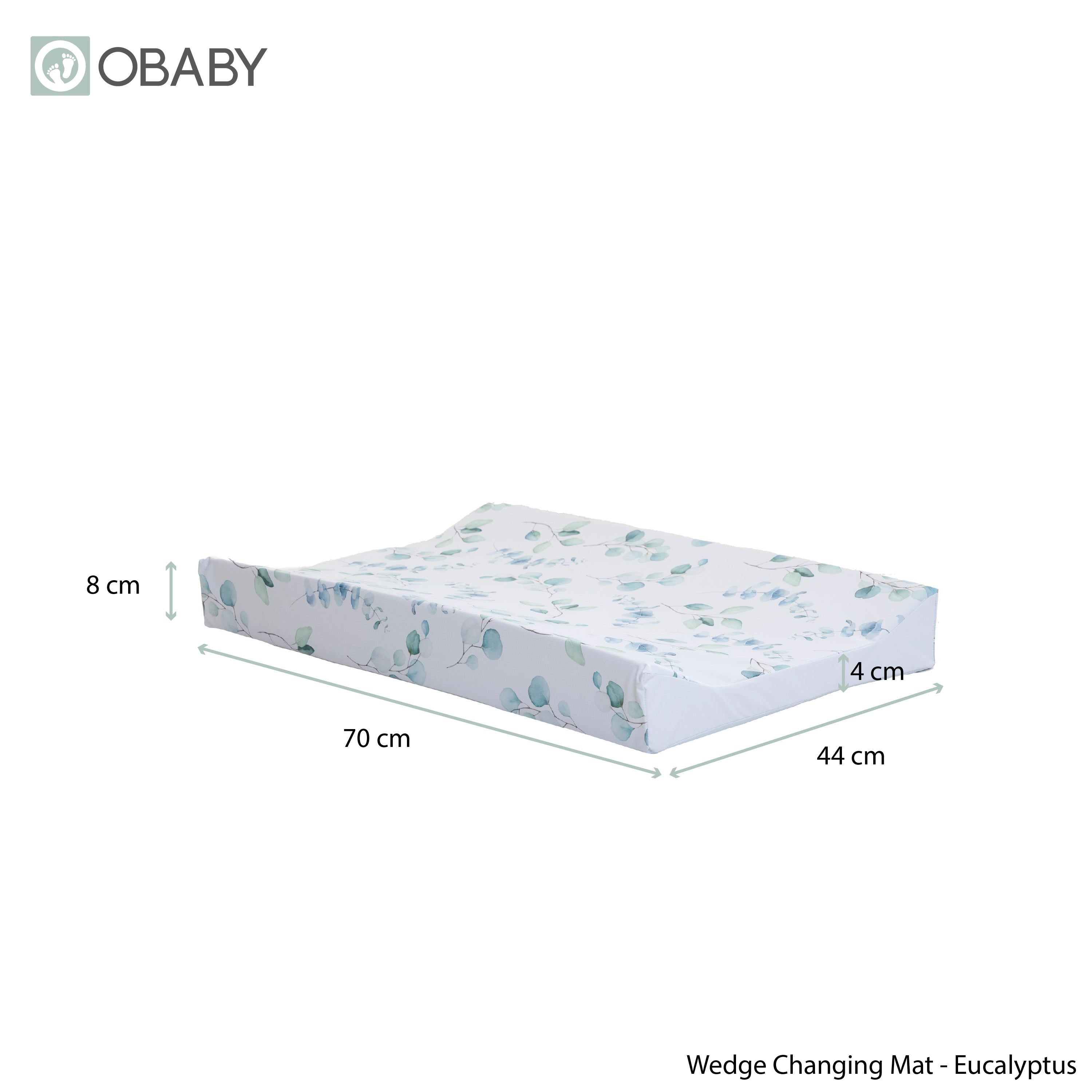 Wedge Changing Mat Eucalyptus Print – Obaby - Main Image