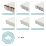 Maya Cot Bed - White With Natural
