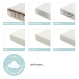 Stamford Classic Sleigh Cot Bed - White