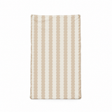 Wedge Changing Mat - Scallop Stripe Oatmeal