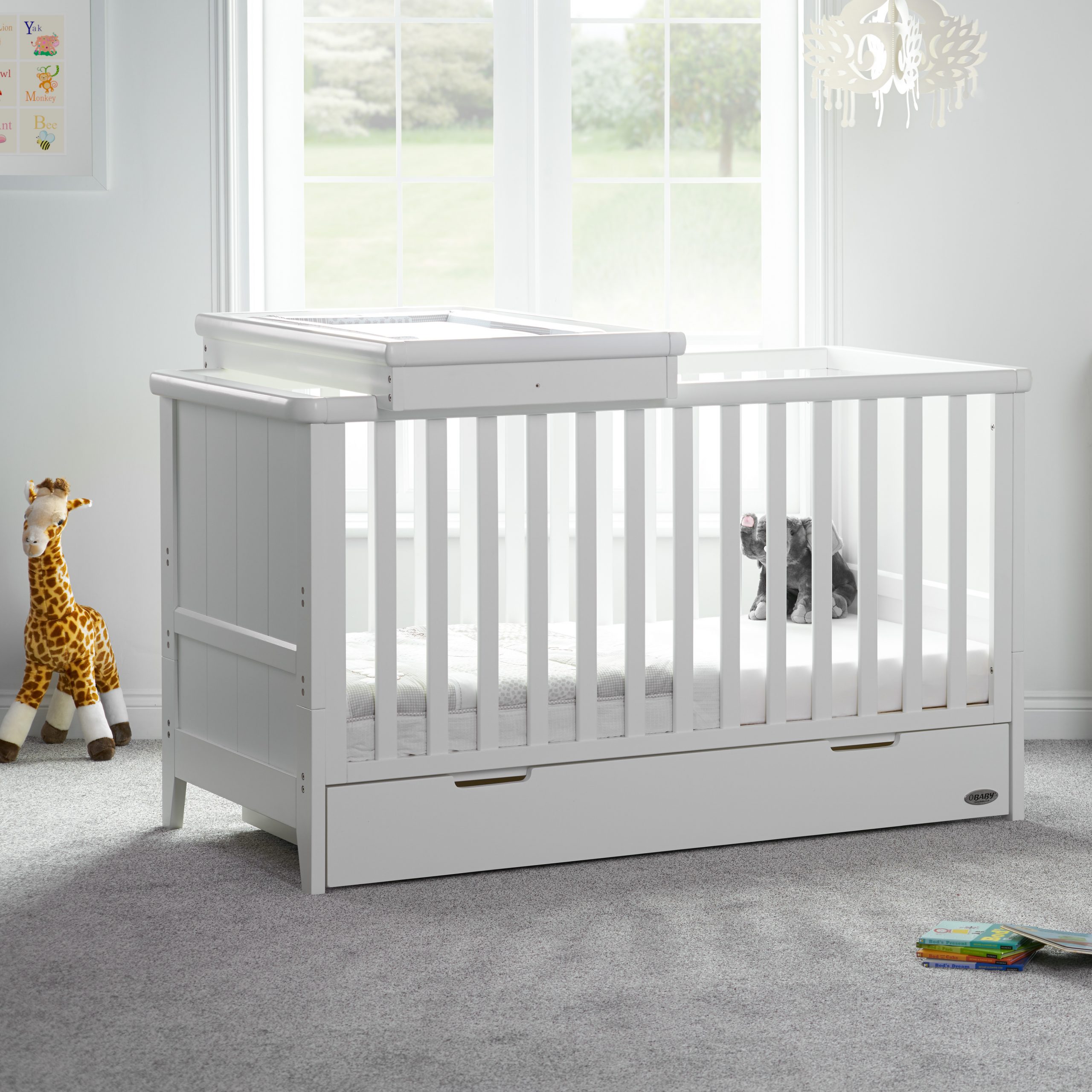 cot bed and changing unit